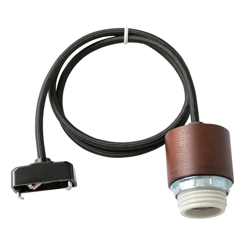 GENERAL SOCKET E26 WOOD with WOOD CORD HANGER(ソケットコードのみ)