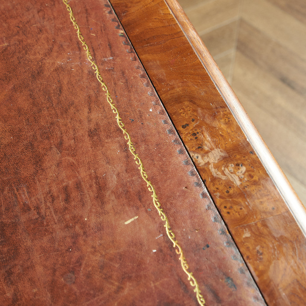 British classic walnut double-sided desk #81874