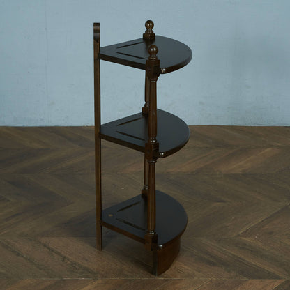 ERCOL Old Colonial Corner Shelf (1103) / Gold Metal Label #83709