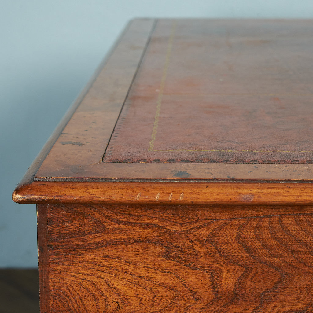 British classic walnut double-sided desk #81874