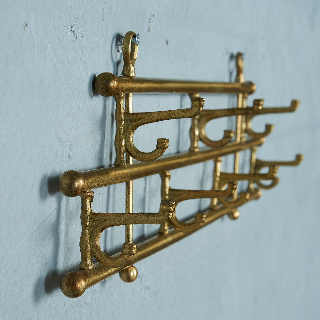 British vintage brass wall hanger #82114