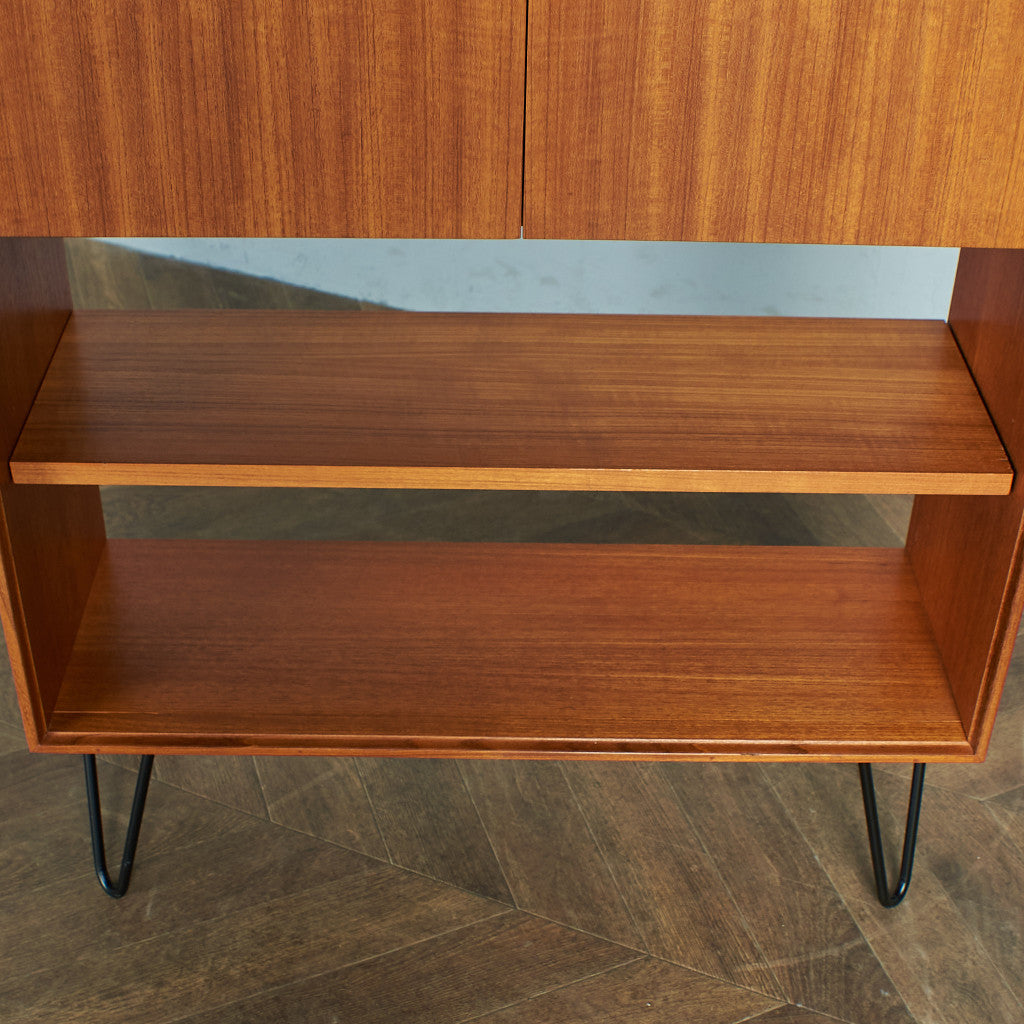 G-PLAN Form FIVE Vintage Bookcase / Custom Iron Hairpin Legs #77454