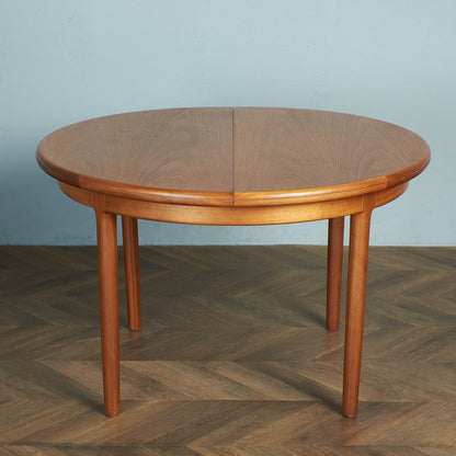 British vintage extension round dining table #79607