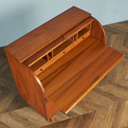Markaryds Mobelindustri Vintage Roll Top Writing Bureau #79401