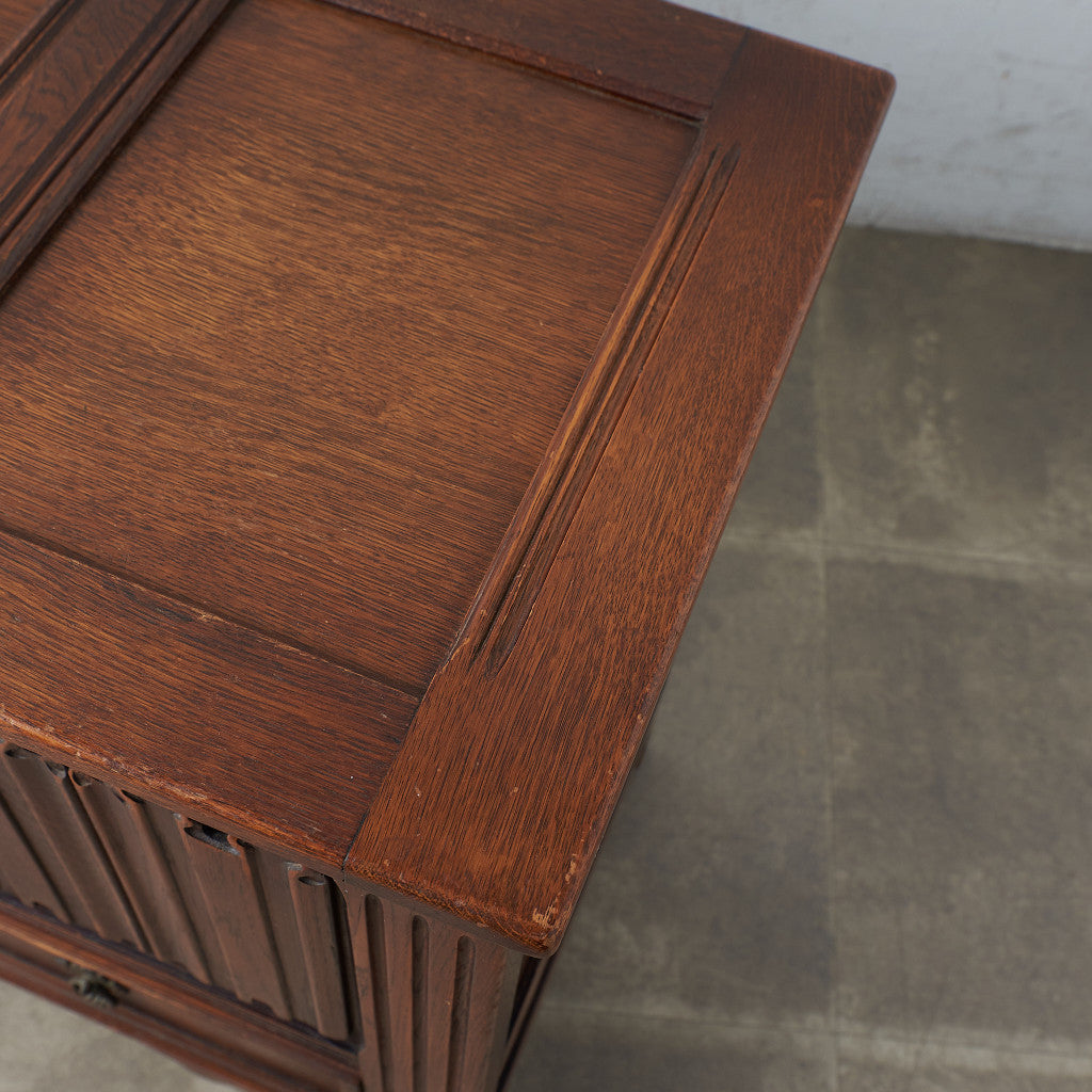 [67252] British classic oak blanket box