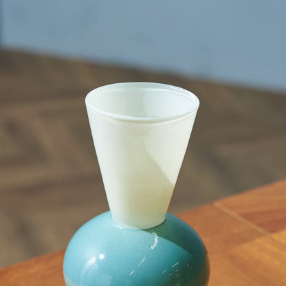 MINI VASE TWO TONE / Beige×Green