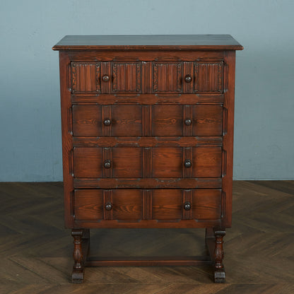 ERCOL Old Colonial 4-Drawer Tall Chest #82102