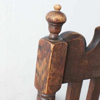 [67207] Antique British Jacobean style armchair