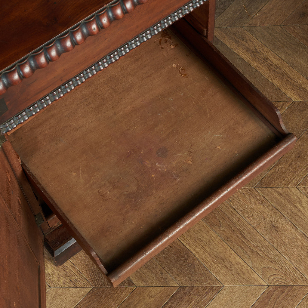 British classic walnut double-sided desk #81816