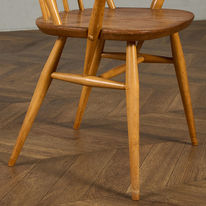 アーコール ERCOL ヴィンテージ クエーカー アームチェア ネイビーブルーラベル #89764