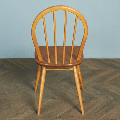 ERCOL Vintage 4-Spoke Hoop Back Chair / Round Gold Label #78669