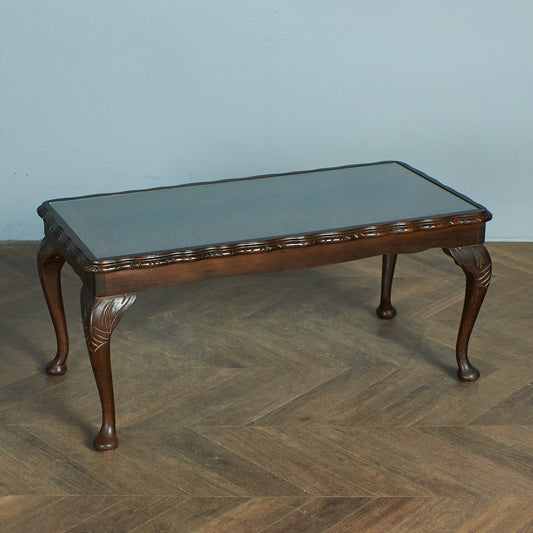 British classic glass top center table #78230