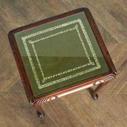 British classic glass top nesting table #78638