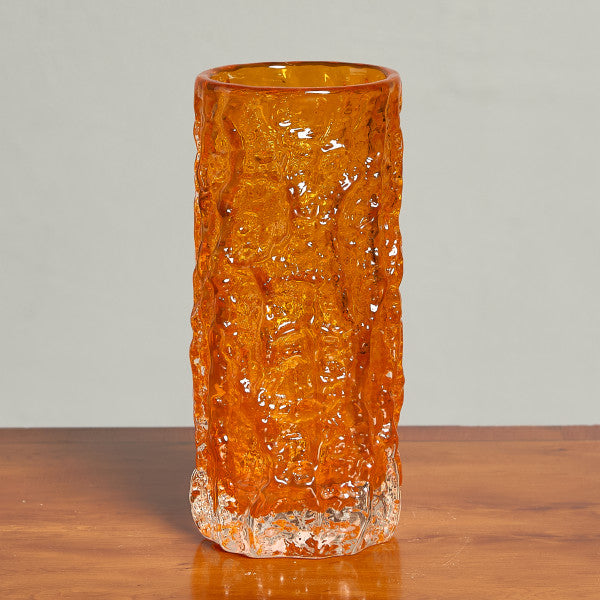 ホワイトフライアーズ・グラス Whitefriars Glass Textured Range Bark ヴィンテージ フラワーベース 9690 #85330
