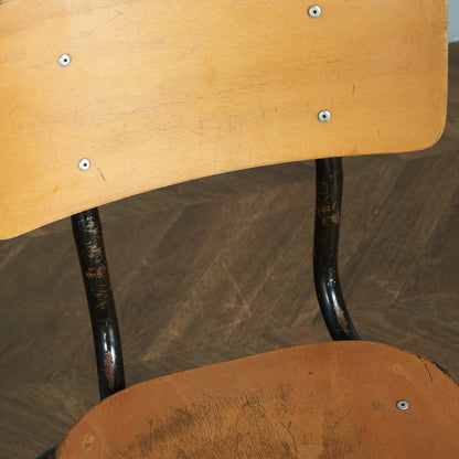 Lecluyse la toupie vintage school chair #74886