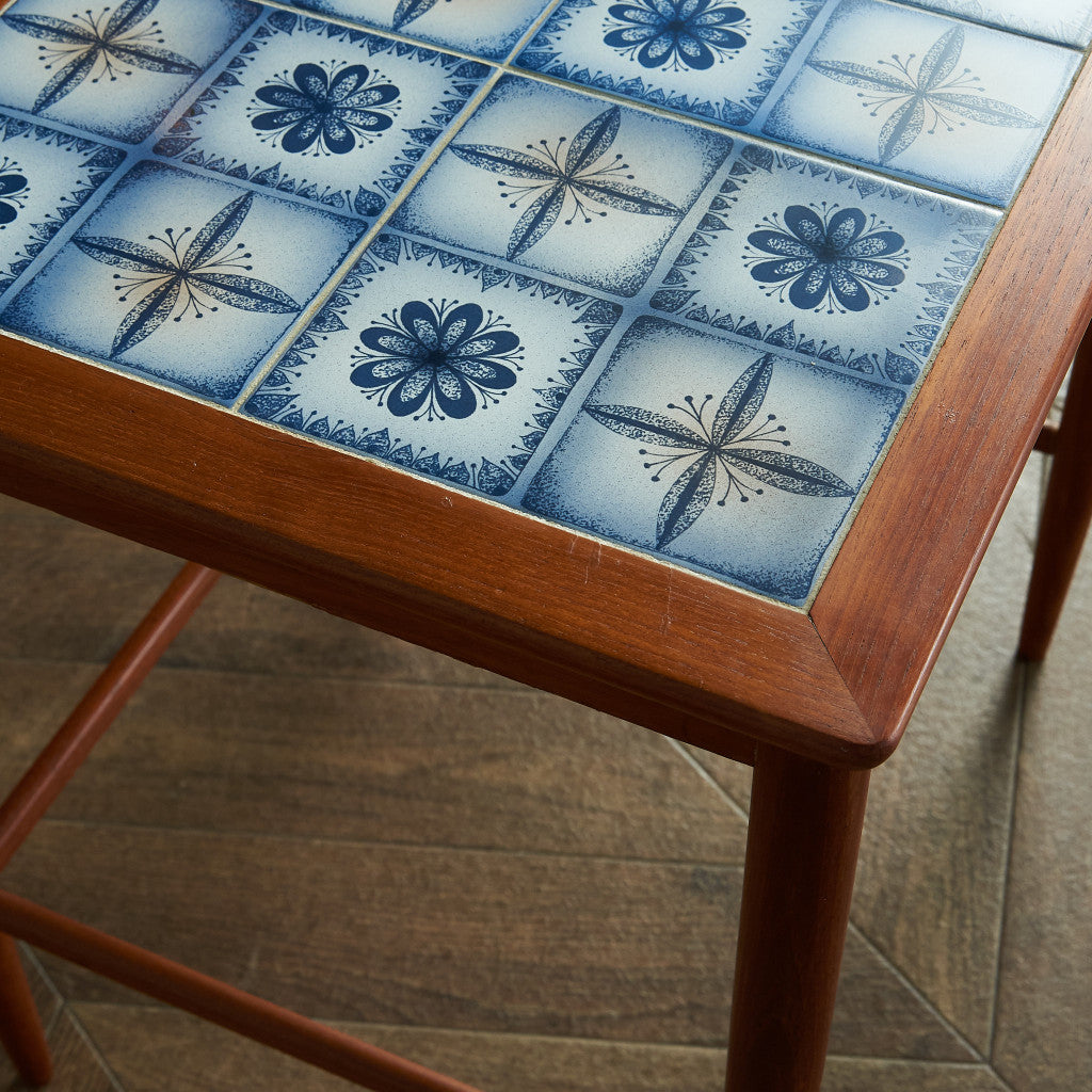 Nordic Vintage Tile Top Nesting Table #72166