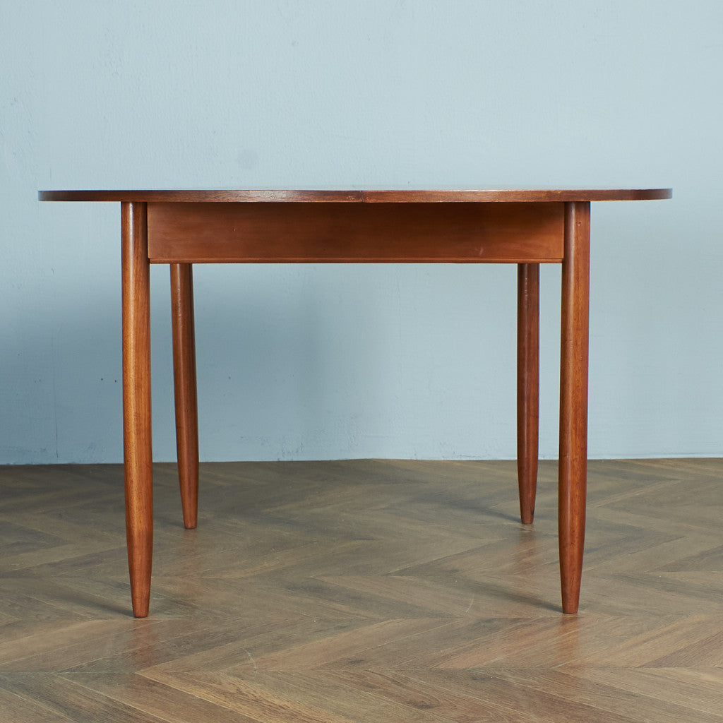 British vintage extension round dining table #74545