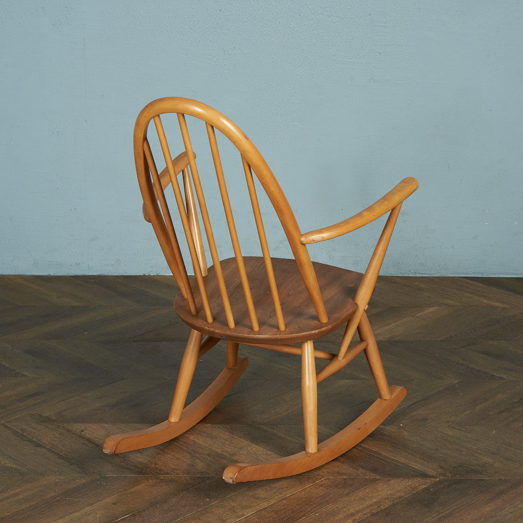 ERCOL Vintage Quaker Rocking Chair / Blue Label #74417