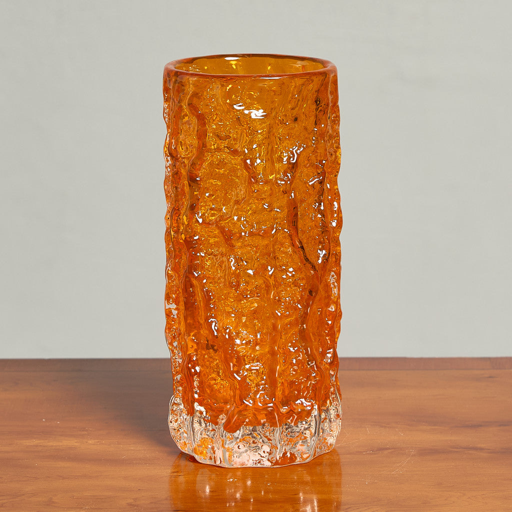 ホワイトフライアーズ・グラス Whitefriars Glass Textured Range Bark ヴィンテージ フラワーベース 9690 #85330