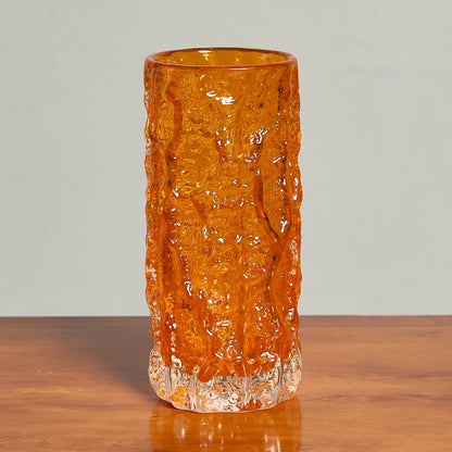 ホワイトフライアーズ・グラス Whitefriars Glass Textured Range Bark ヴィンテージ フラワーベース 9690 #85330