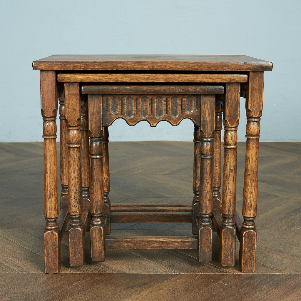 British Classic Oak Nesting Table #79600