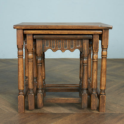 British Classic Oak Nesting Table #79600