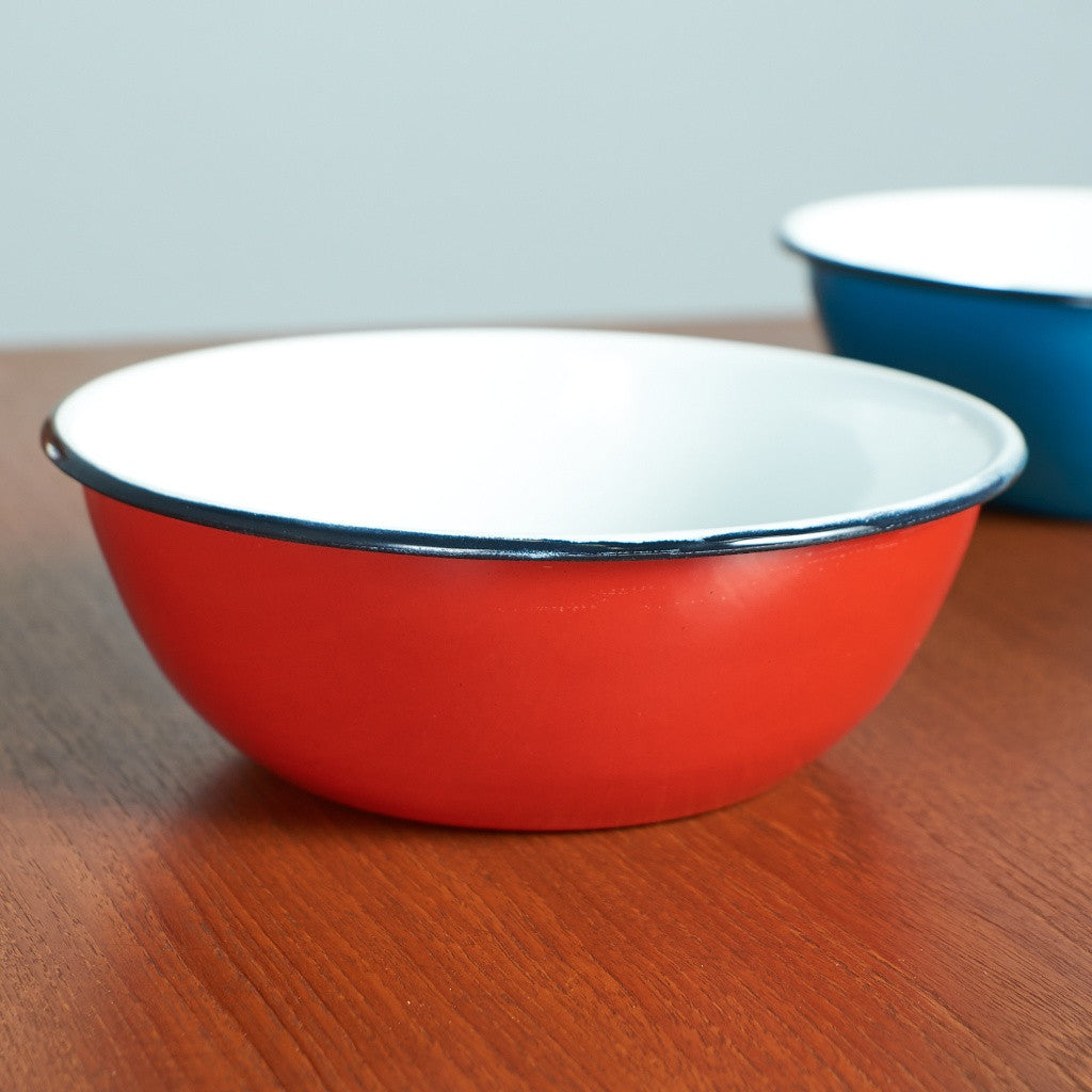 TAZON ホーローボウル 20cm / レッド