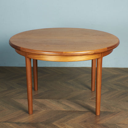 British vintage extension round dining table #79607
