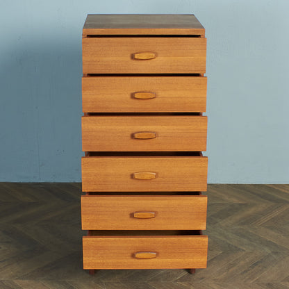 Jeep Lang G-PLAN Quadrille 6-Drawer Tall Chest (1386) #78219