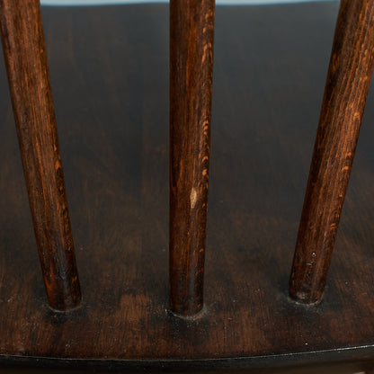 [66028][ERCOL] Vintage hoop back chair / 5 spokes, violin seat, straight legs