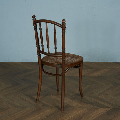 Antique British rattan side chair #81788