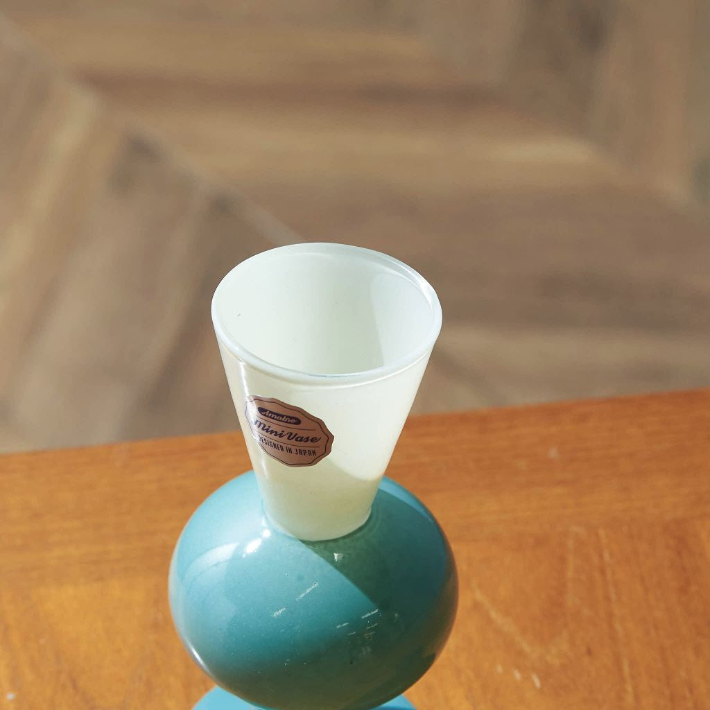 MINI VASE TWO TONE / Beige×Green