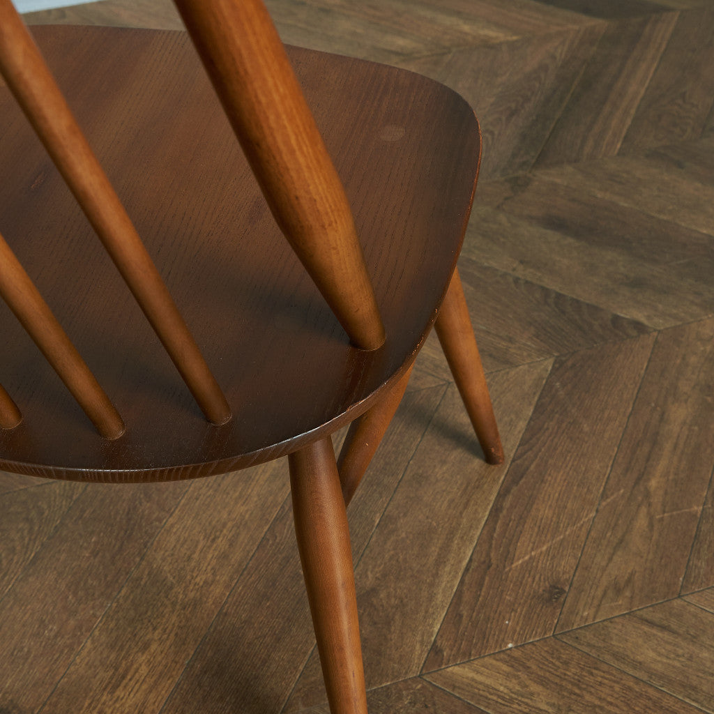 ERCOL Vintage Goldsmith Chair / Round Gold Label #64961