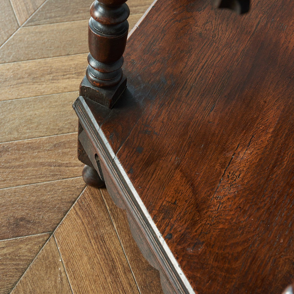British classic oak side table #80476