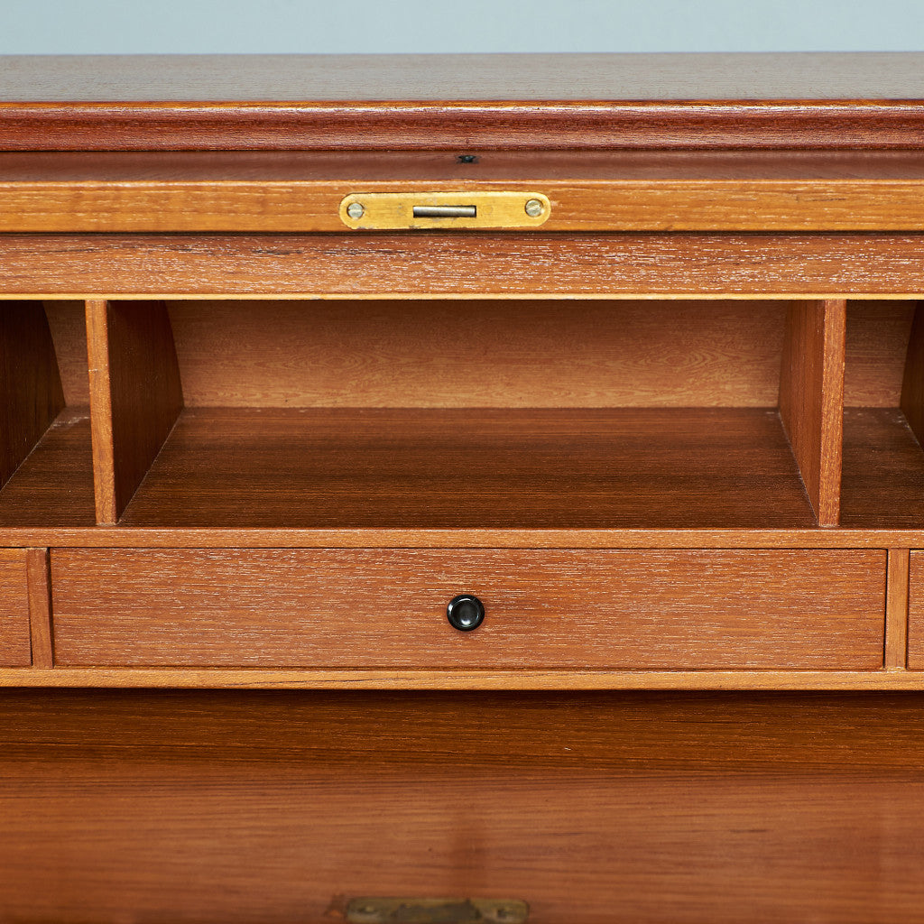 Markaryds Mobelindustri Vintage Roll Top Writing Bureau #79401