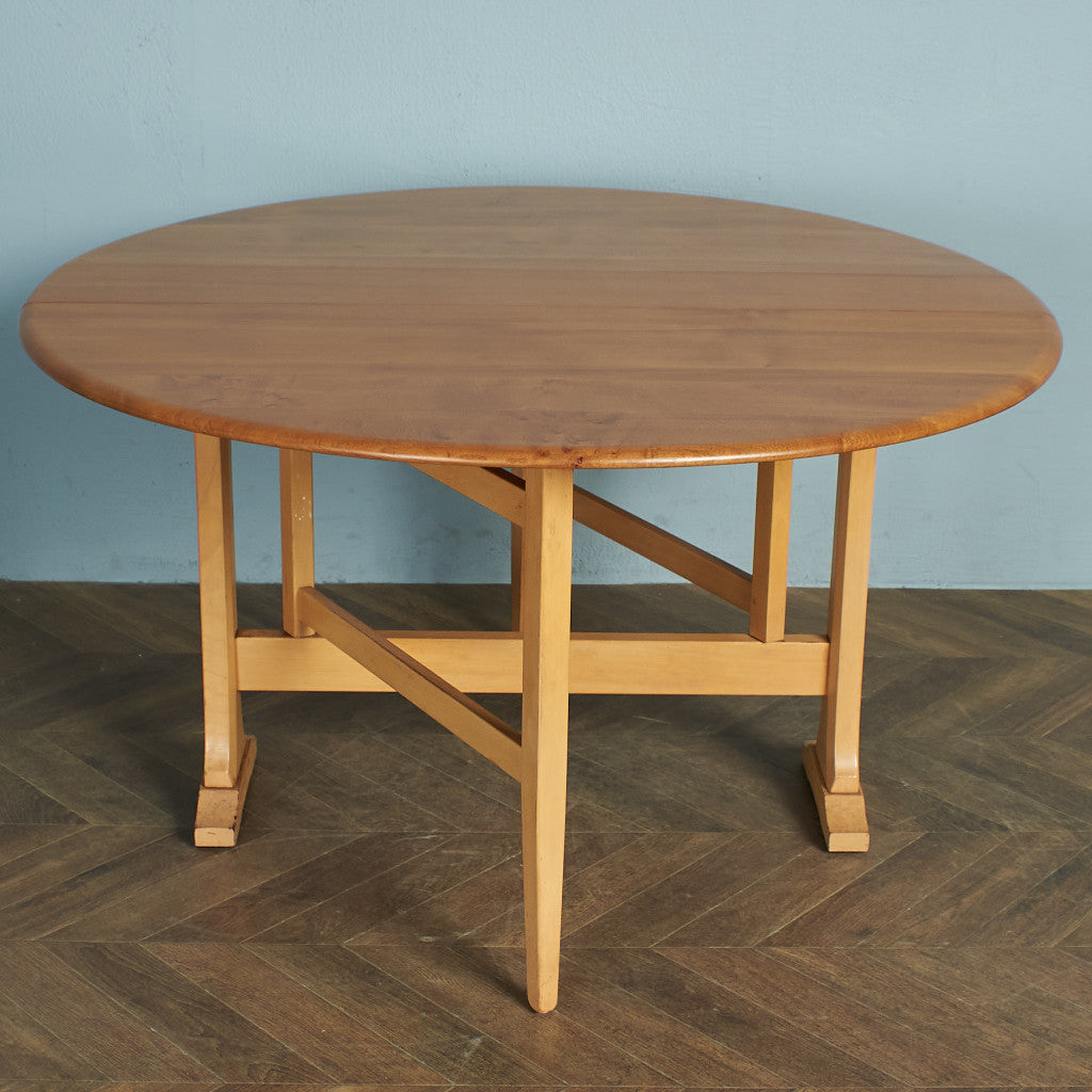 ERCOL Oval Gate Leg Butterfly Table / Repainted Top #75941
