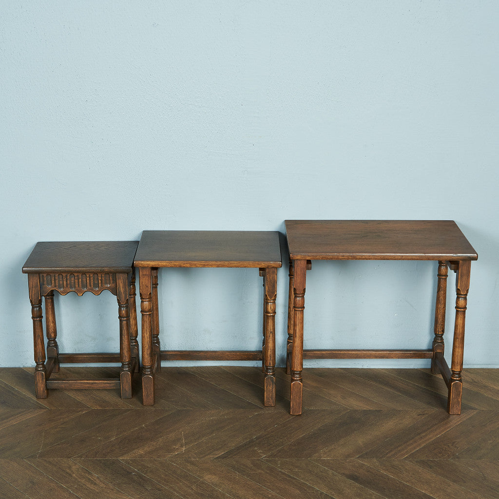 British Classic Oak Nesting Table #79600