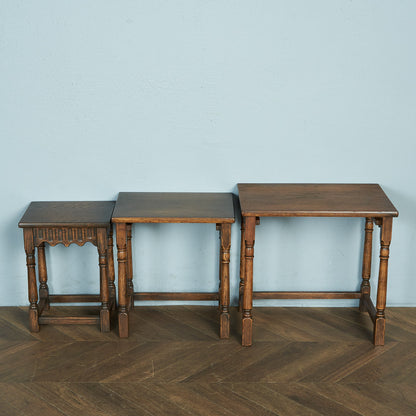 British Classic Oak Nesting Table #79600