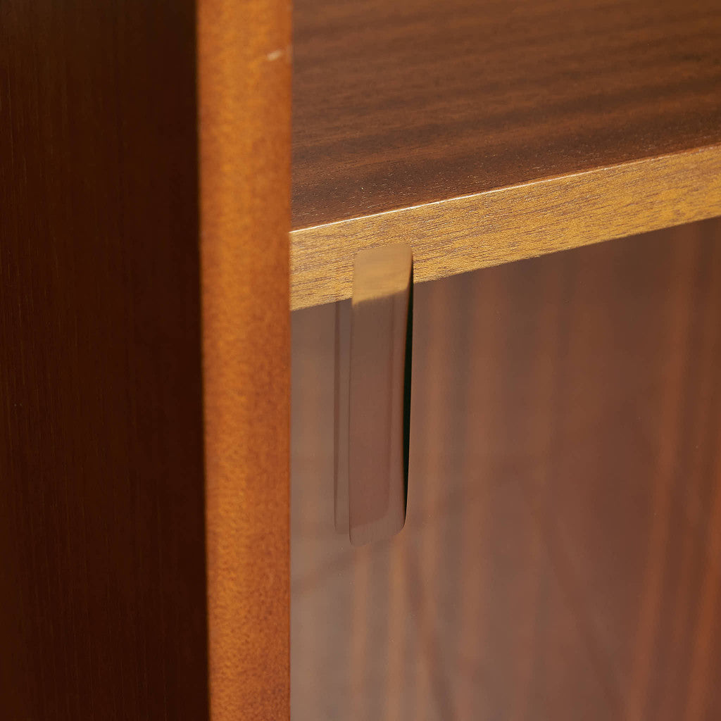 British vintage glass cabinet/bookshelf #83641