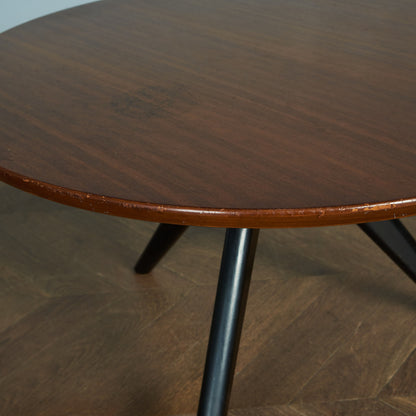 G-PLAN Tola&amp;black round coffee table #80398