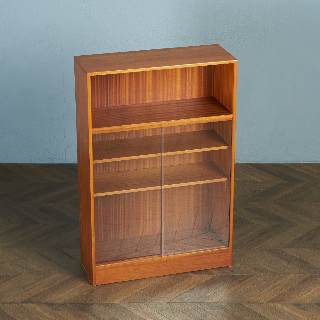 British vintage glass cabinet/bookshelf #83641