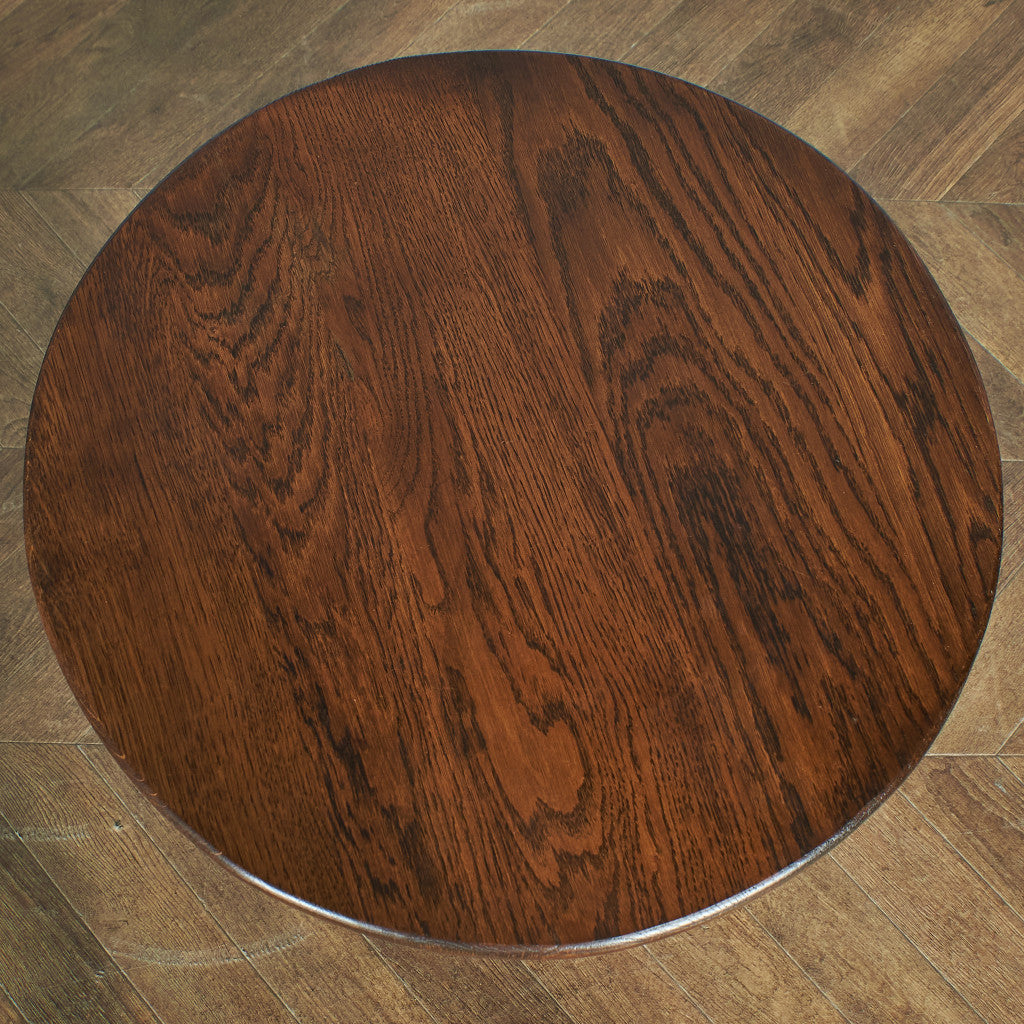 British classic solid oak side table #74989