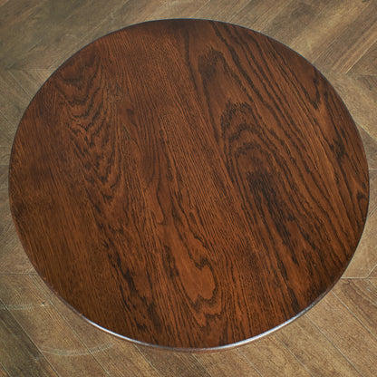 British classic solid oak side table #74989