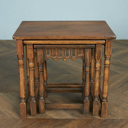 British Classic Oak Nesting Table #79600