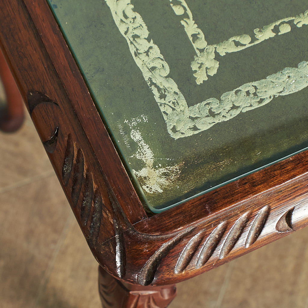 British classic glass top nesting table #78638