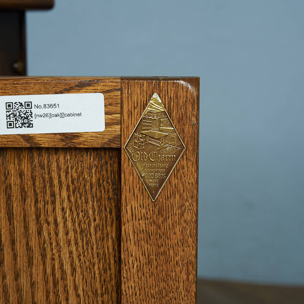 WOOD BROS Oak Cabinet #83651