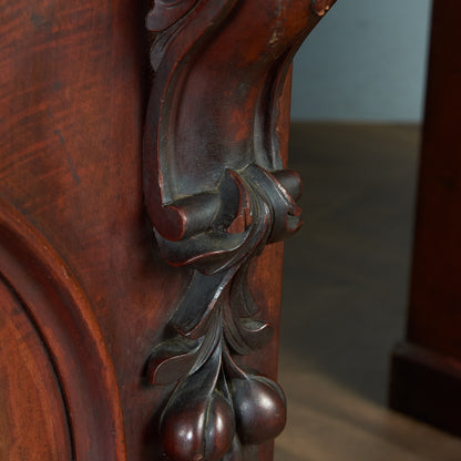 British classic walnut double-sided desk #81816