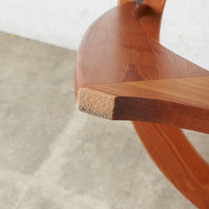 英国ヴィンテージ ガラスコーヒーテーブル