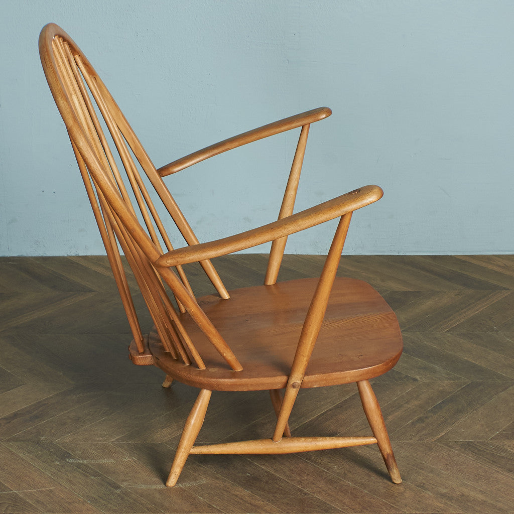 アーコール ERCOL ヴィンテージ グランドファザーズチェア / ブルーラベル #77384