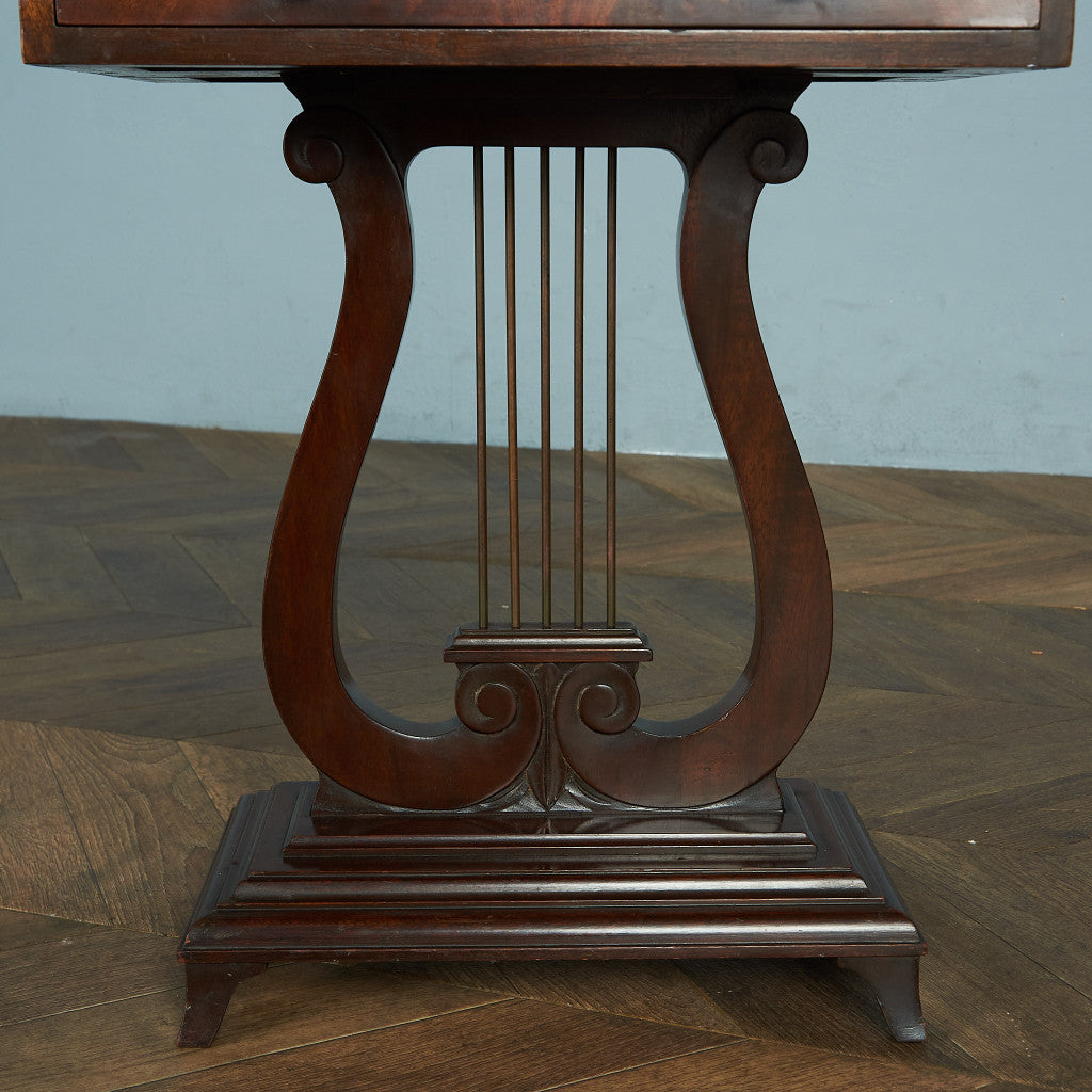 British Classic Harp Motif Side Table #81678